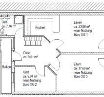 Vermietet – Heidelberg-Kirchheim, 3-Zimmer-Wohnung (WG-geeignet)