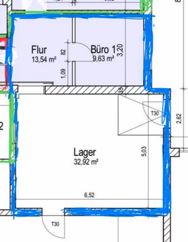 Lagerfläche mit Büro ca. 56 m² in Aventoft